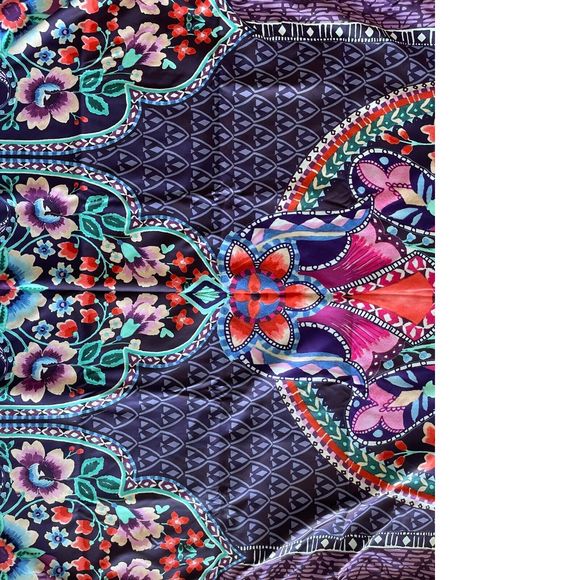 Johnny Was Bath Johnny Was Saba Reversible Large Beach Towel 65 X 7